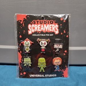 Universal Studios Studio Screamers Collectible Pin Set - Multicolor